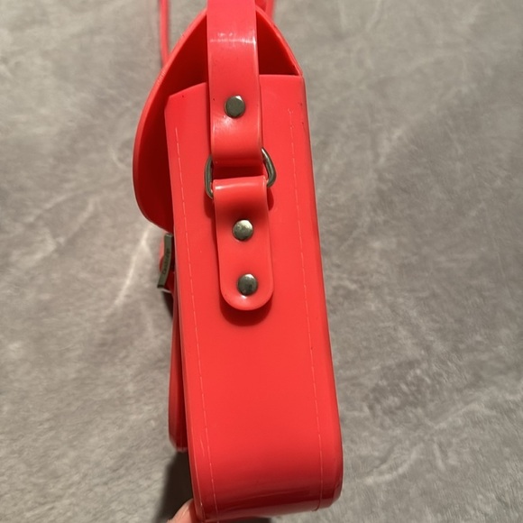 Melissa x The Cambridge Satchel Company Bag Neon Pink - Berry Smell - Picture 14 of 16